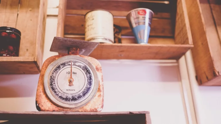 portion control using weighing scales