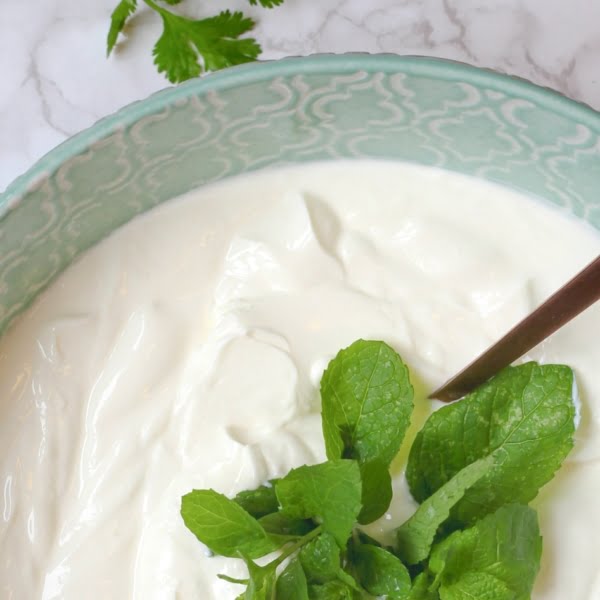 low carb yoghurt in bowl