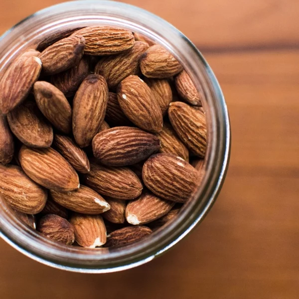 almonds in a jar