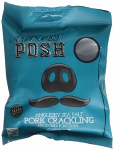 Awfully Posh | Anglesea Sea Salt Pork Crackling | Keto Snacks | 12 X 40G