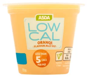 ASDA Low Cal Orange Flavour Jelly Pot