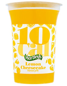 Hartley's 10 Cal Lemon Cheesecake Flavour sugar free Jelly