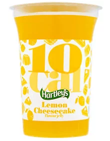 Hartley's 10 Cal Lemon Cheesecake Flavour sugar free Jelly
