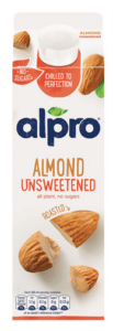 Alpro unsweetened almond drink