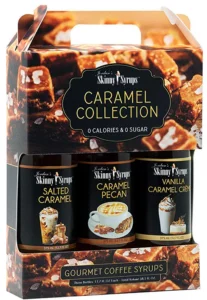 Sugar Free Syrup Trio 3x375ml Salted Caramel, Caramel Pecan and Vanilla Carame Creme 