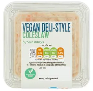 Sainsbury's Rich Vegan Deli-Style Coleslaw