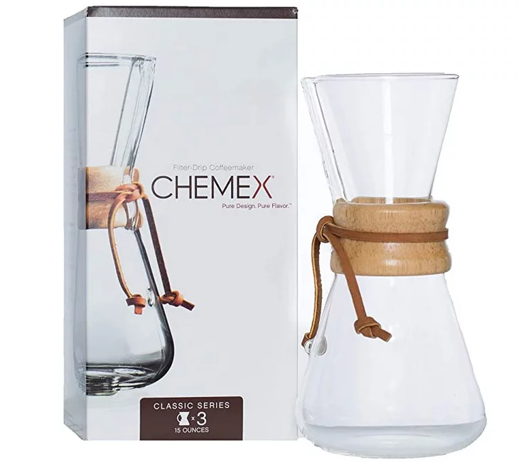 Chemex 1-3 Cup Wood Neck Coffee Maker 
