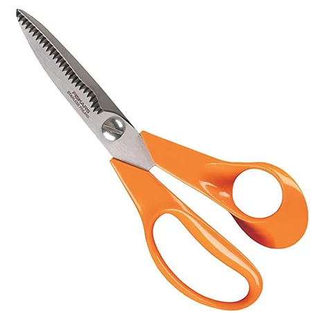 Fiskars Kitchen Scissors, Total Length: 18 cm, Quality Steel/Synthetic Material, Classic, 1000819, Standard 