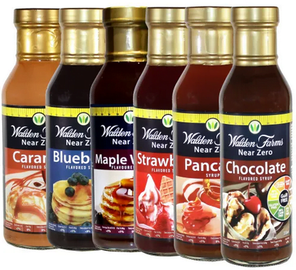 Walden Farms Near Zero Calorie Syrups Bundle (Containing Chocolate, Caramel, Pancake, Strawberry,Blueberry and Maple Walnut Syrups) 