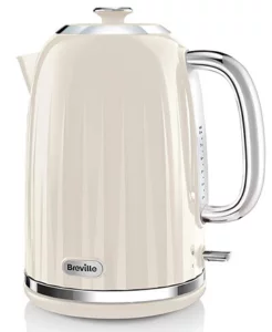 Breville Impressions Electric Kettle, 1.7 Litre, 3 KW Fast Boil, Cream [VKJ956] 