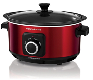Morphy Richards Slow Cooker Sear and Stew 460014 3.5L Red Slowcooker 