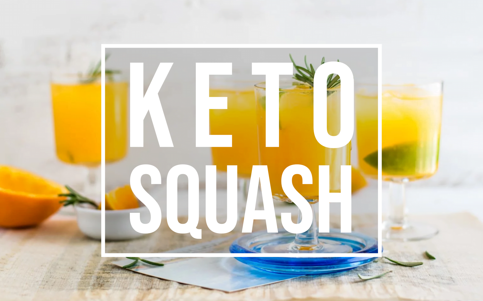 Keto squash fruit juices