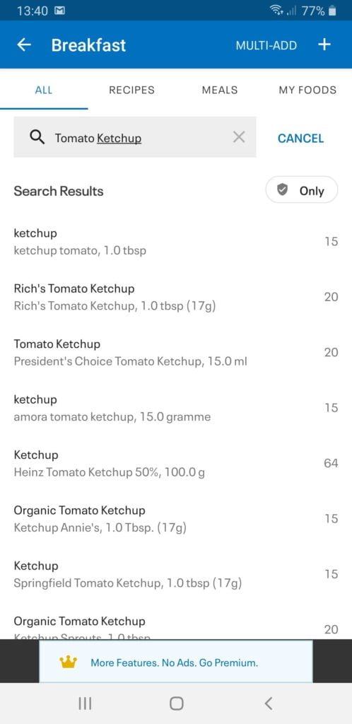 keto on myfitnesspal