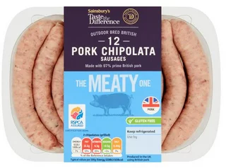 Sainsbury's Pork Chipolata, Taste the Difference