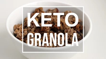 keto granola in a bowl