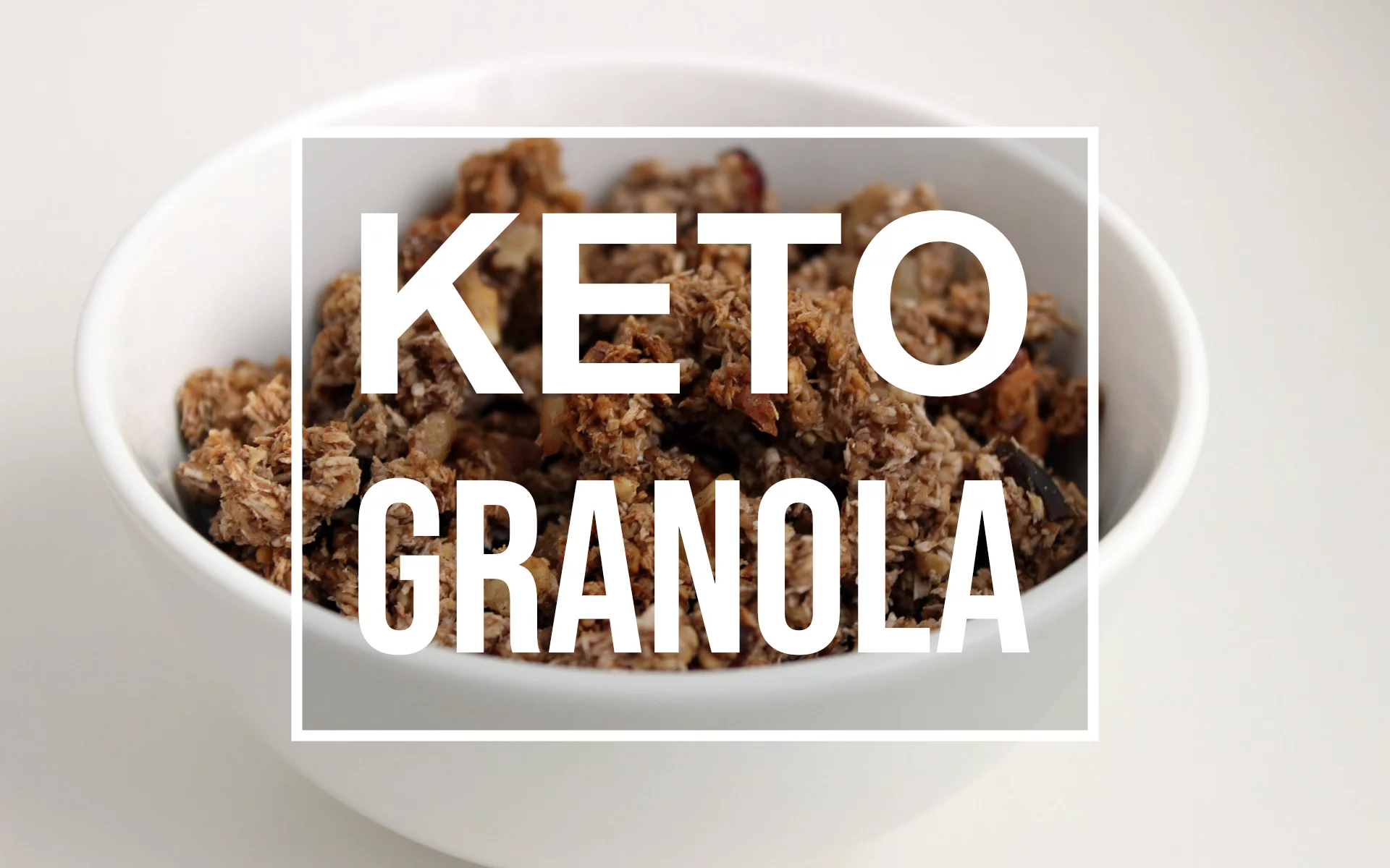 keto granola in a bowl