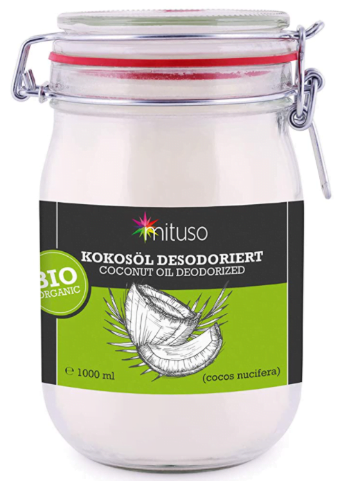 mituso Organic Neutral Flavour Deodorized Coconut Oil, 1000 ml
