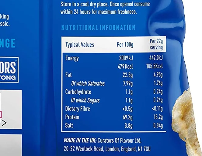 THE CURATORS Pork Puffs Nutrition
