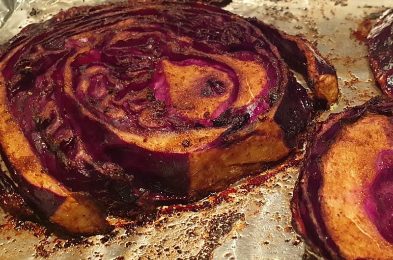 Keto Roasted Balsamic Red Cabbage Recipe