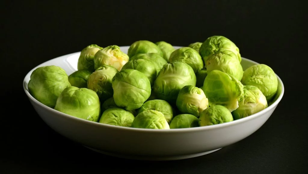 Brussels sprouts in a dish