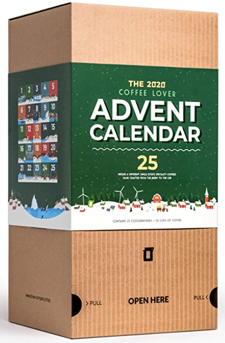 Advent Calendar 2020 for Coffee Lovers - Includes 25 Organic & Gourmet Ground Coffees of The World