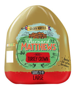 Bernard Matthews Golden Norfolk Basted Turkey Crown Large