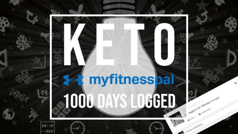 keto myfitnesspal 1000 days logged