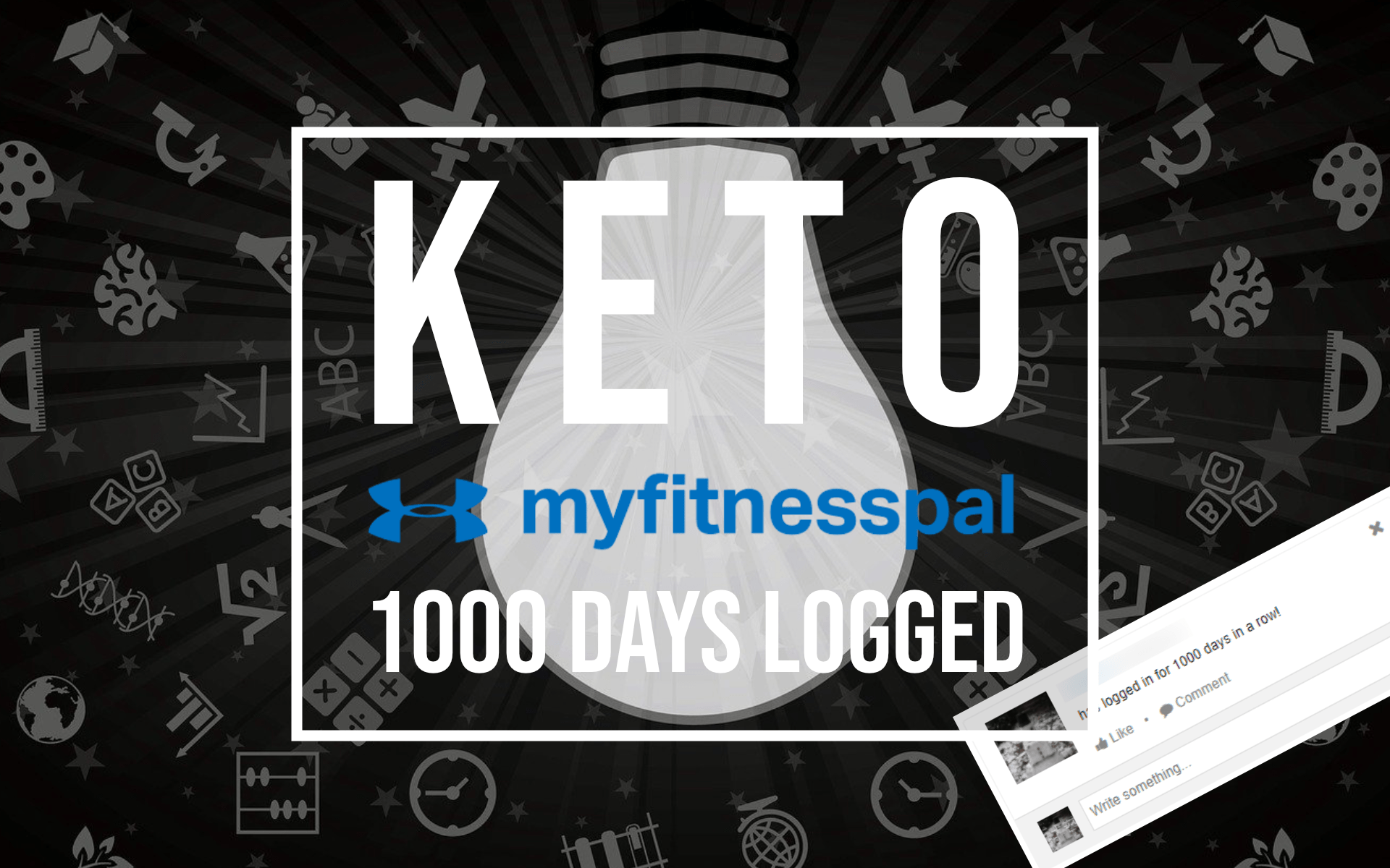 keto myfitnesspal 1000 days logged