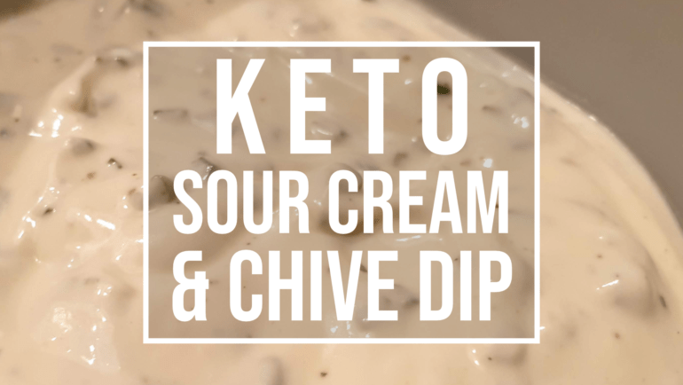 keto sour cream and chive dip recipe