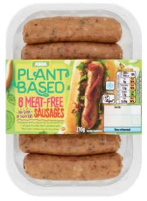 ASDA Plant Based Meat-Free Sausages