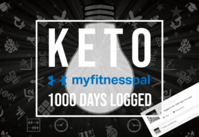 keto myfitnesspal 1000 days logged